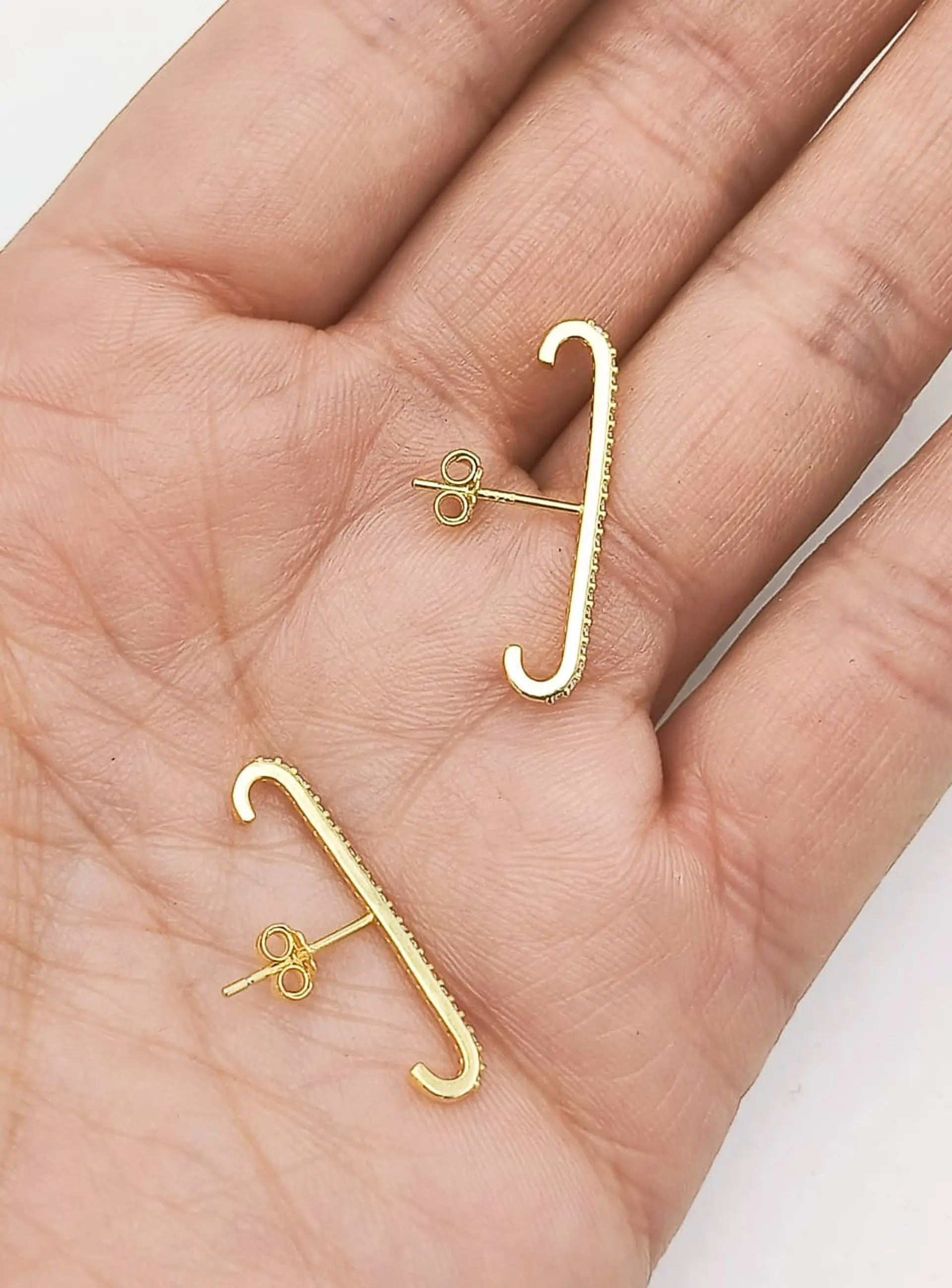 Aros Envolventes Modelo Monolito Plata S925 Chapada En Oro 18k 5