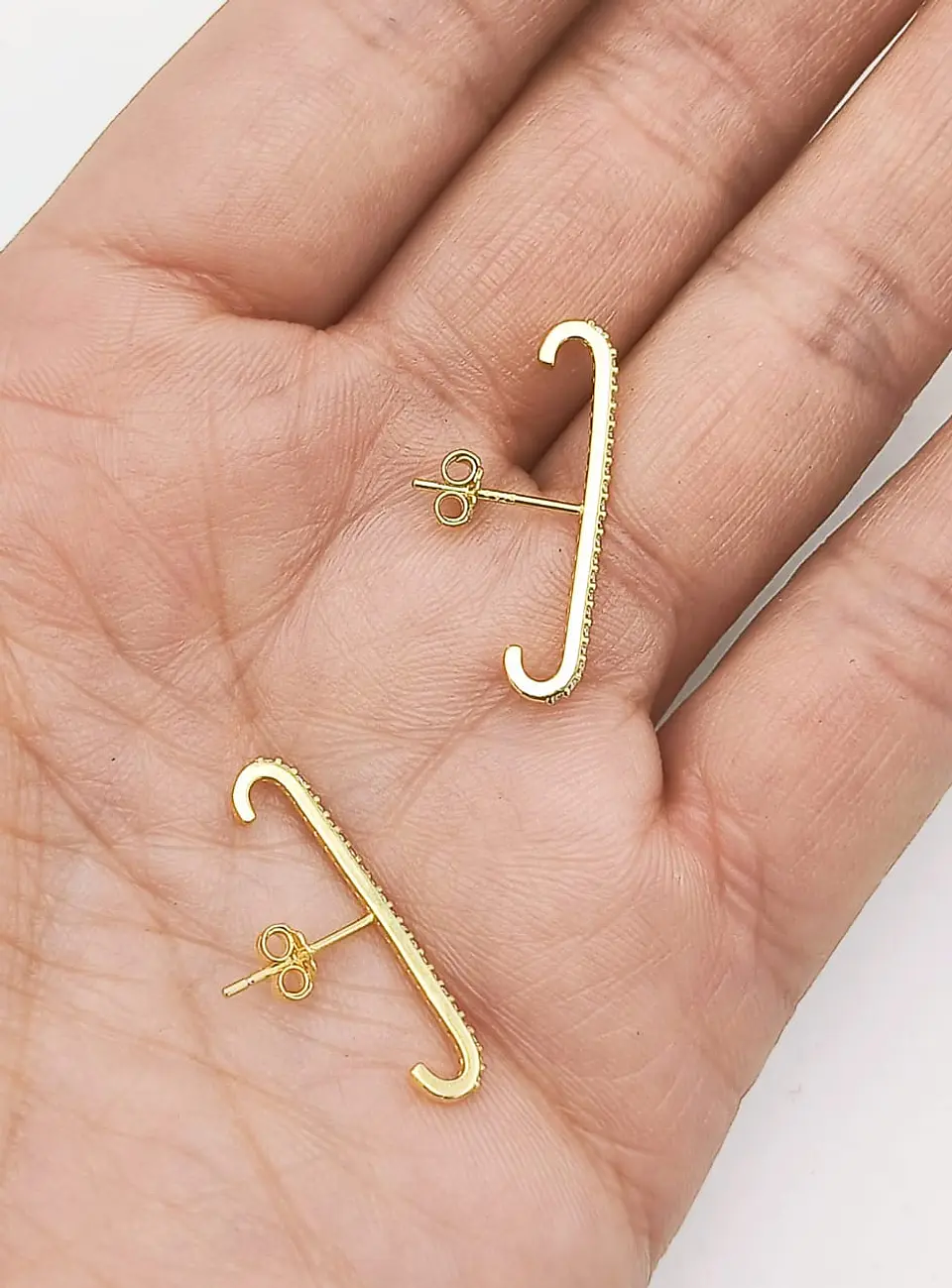 Aros Envolventes Modelo Monolito Plata S925 Chapada En Oro 18k 5
