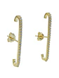 Aros Envolventes Modelo Monolito Plata S925 Chapada En Oro 18k - Miniatura 1