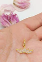 Pendiente earcuff corona plata fina S925 chapados En Oro 18k fake piercing - Miniatura 5