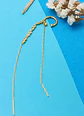 Pendiente earcuff Lianas plata fina S925 chapados En Oro 18k fake piercing - Miniatura 5