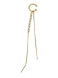 Pendiente earcuff Lianas plata fina S925 chapados En Oro 18k fake piercing - Miniatura 7