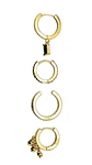 Set Conjunto Huggies modelo Sirius chapados En Oro 18k - Miniatura 8