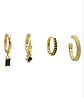 Set Conjunto Huggies modelo Sirius chapados En Oro 18k - Miniatura 2