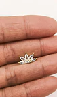 Aro Piercing Corona Helix Flat Plata 925 Chapada En Oro 18k - Miniatura 6
