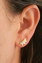 Aro Piercing Corona Helix Flat Plata 925 Chapada En Oro 18k - Miniatura 3