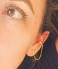 Aro Earcuff Punto De Luz Modelo Atenea Plata fina ley S925 bañada En Oro 18kl - Miniatura 3