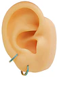 Argollas 6mm modelo Whale Turquesa Plata fina ley S925 Chapada Oro 18k - Miniatura 5