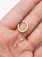 Aro Earcuff Jasmine Plata 925 Chapado En Oro 18k - Miniatura 3
