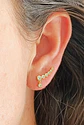 Aros Trepadores modelo Constelación Plata S925 Chapado En Oro 18k - Miniatura 3
