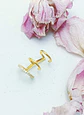 Aro Earcuff Triple Sin Perforación Plata 925 Chapado En Oro - Miniatura 8