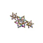 Piercing Labret modelo Elvira Plata S925 Trepador Chapado En Oro 18k  - Miniatura 4