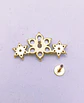 Piercing Labret modelo Elvira Plata S925 Trepador Chapado En Oro 18k  - Miniatura 7
