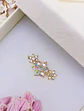 Piercing Labret modelo Elvira Plata S925 Trepador Chapado En Oro 18k  - Miniatura 2