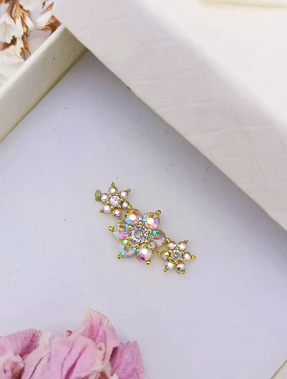 Piercing Labret modelo Elvira Plata S925 Trepador Chapado En Oro 18k  2