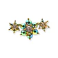 Piercing Labret modelo Elvira Plata S925 Trepador Chapado En Oro 18k  - Miniatura 5