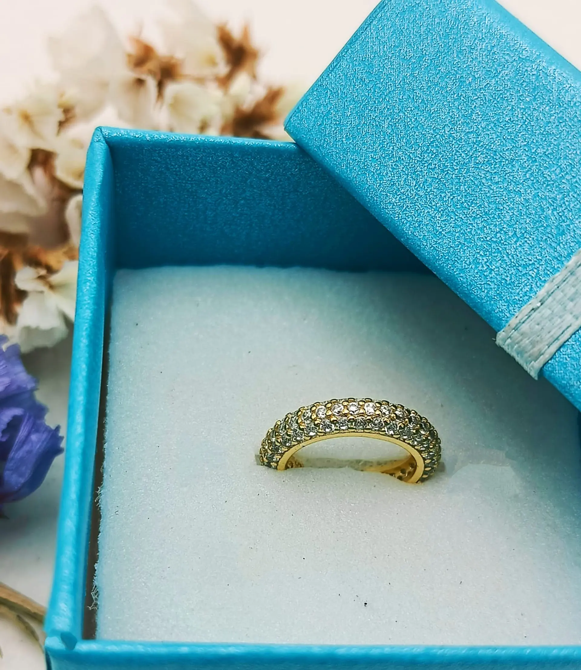 Aro Earcuff Chico Pave Elegante Plata 925 Chapado En Oro 18k 2