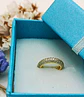 Aro Earcuff Chico Pave Elegante Plata 925 Chapado En Oro 18k - Miniatura 2