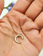 Aro Earcuff Chico Pave Elegante Plata 925 Chapado En Oro 18k - Miniatura 8