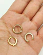 Pack 2 Aros Argolla + 1 Earcuff Plata fina ley S925 Chapado Oro 18kl - Miniatura 3
