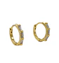 Argollas spotlight 9mm Plata 925 bañada en Oro 18k - Miniatura 1