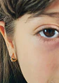 Argollas spotlight 9mm Plata 925 bañada en Oro 18k - Miniatura 3