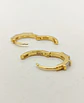 Argollas spotlight 9mm Plata 925 bañada en Oro 18k - Miniatura 6