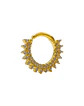 Piercing Septum Rising sun Plata fina ley S925 Chapada Oro - Miniatura 5