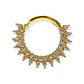 Piercing Septum Rising sun Plata fina ley S925 Chapada Oro - Miniatura 7