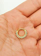 Piercing Septum Rising sun Plata fina ley S925 Chapada Oro - Miniatura 6