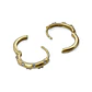 Argollas Huggies modelo Fairy 10mm Zirconias Plata 925 Chapada Oro 18k - Miniatura 8