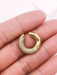 Aro Maxi Earcuff chunky Chapado En Oro 18k - Miniatura 4