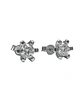 Aros Punto De Luz 5mm 0.5ct Plata 925 Moissanita  - Miniatura 5