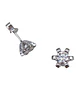 Aros Punto De Luz 5mm 0.5ct Plata 925 Moissanita  - Miniatura 7