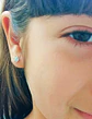 Aros Punto Luz 5mm Piercing Plata 925 Moissanita  - Miniatura 6