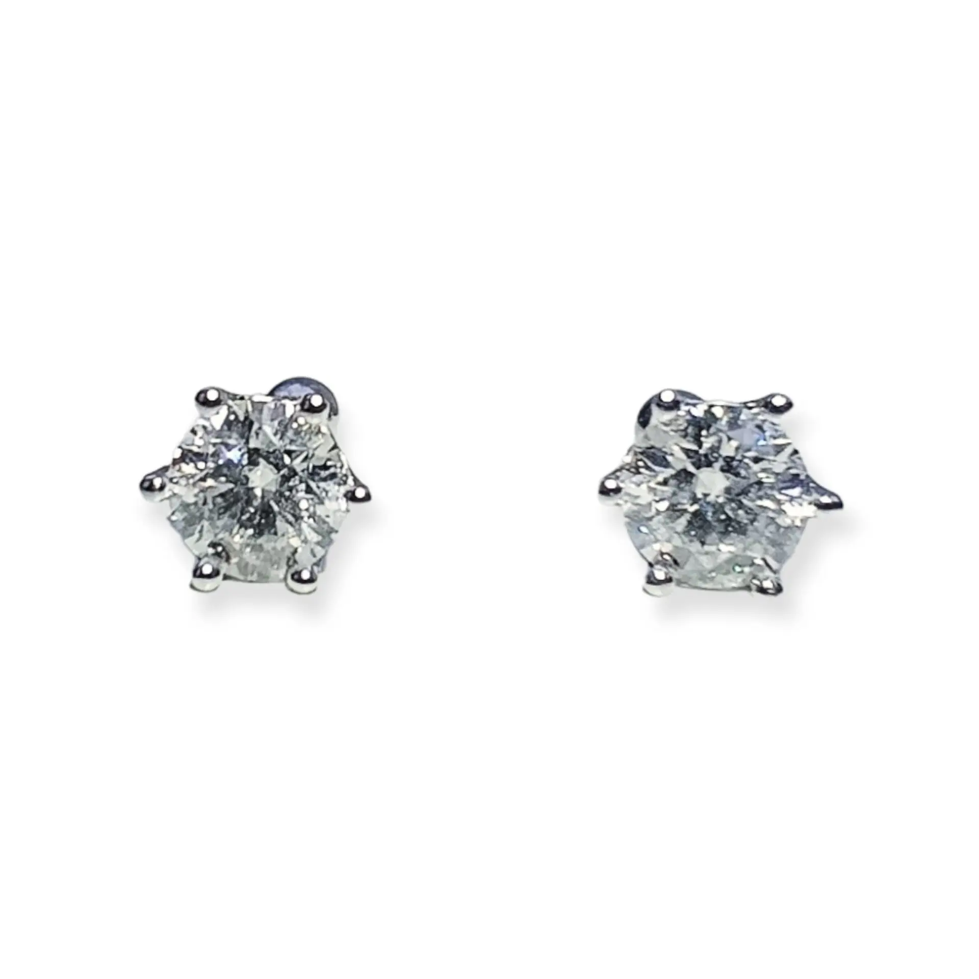 Aros Punto Luz 5mm Piercing Plata 925 Moissanita  8
