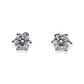 Aros Punto Luz 5mm Piercing Plata 925 Moissanita  - Miniatura 8