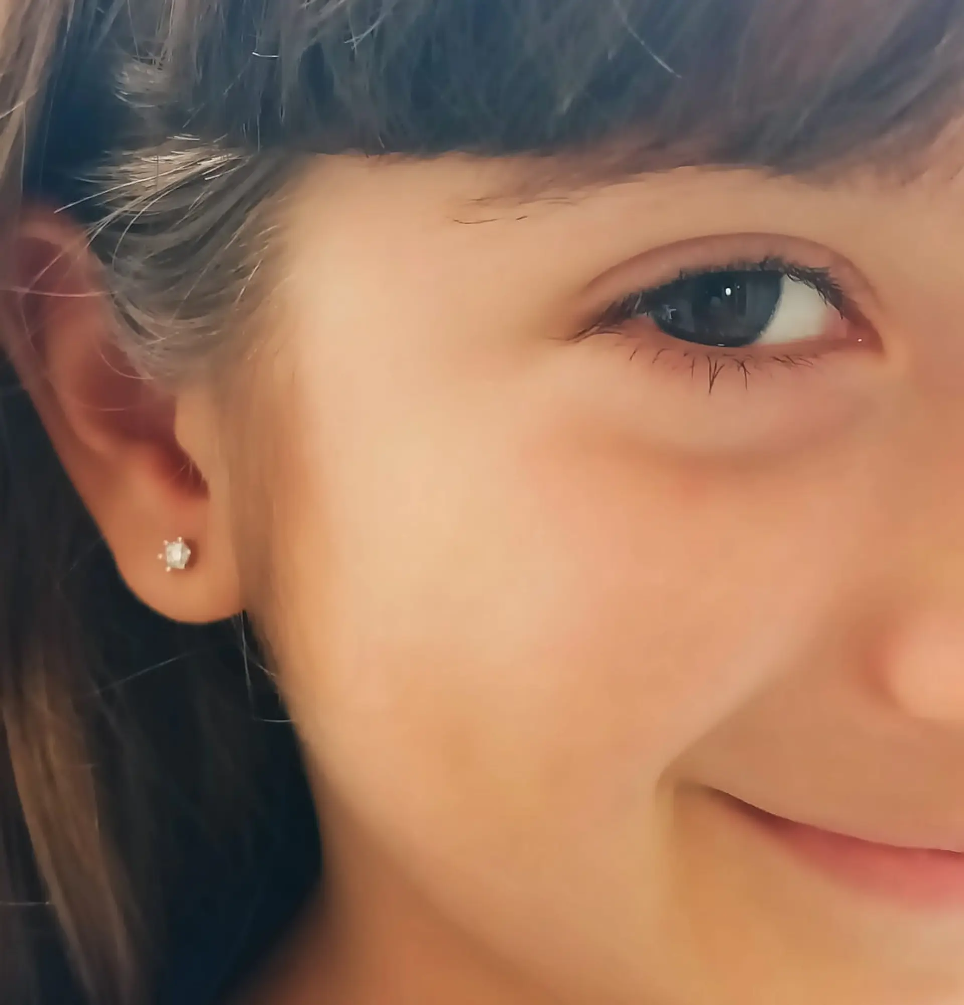 Aros Punto Luz 3mm Plata fina ley S925 Piedra Gema Moissanita 3
