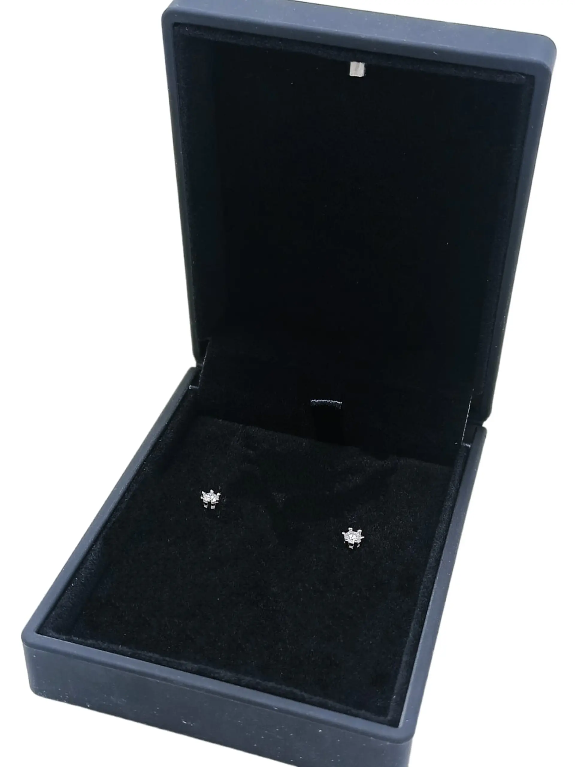 Aros Punto Luz 3mm Plata fina ley S925 Piedra Gema Moissanita 2