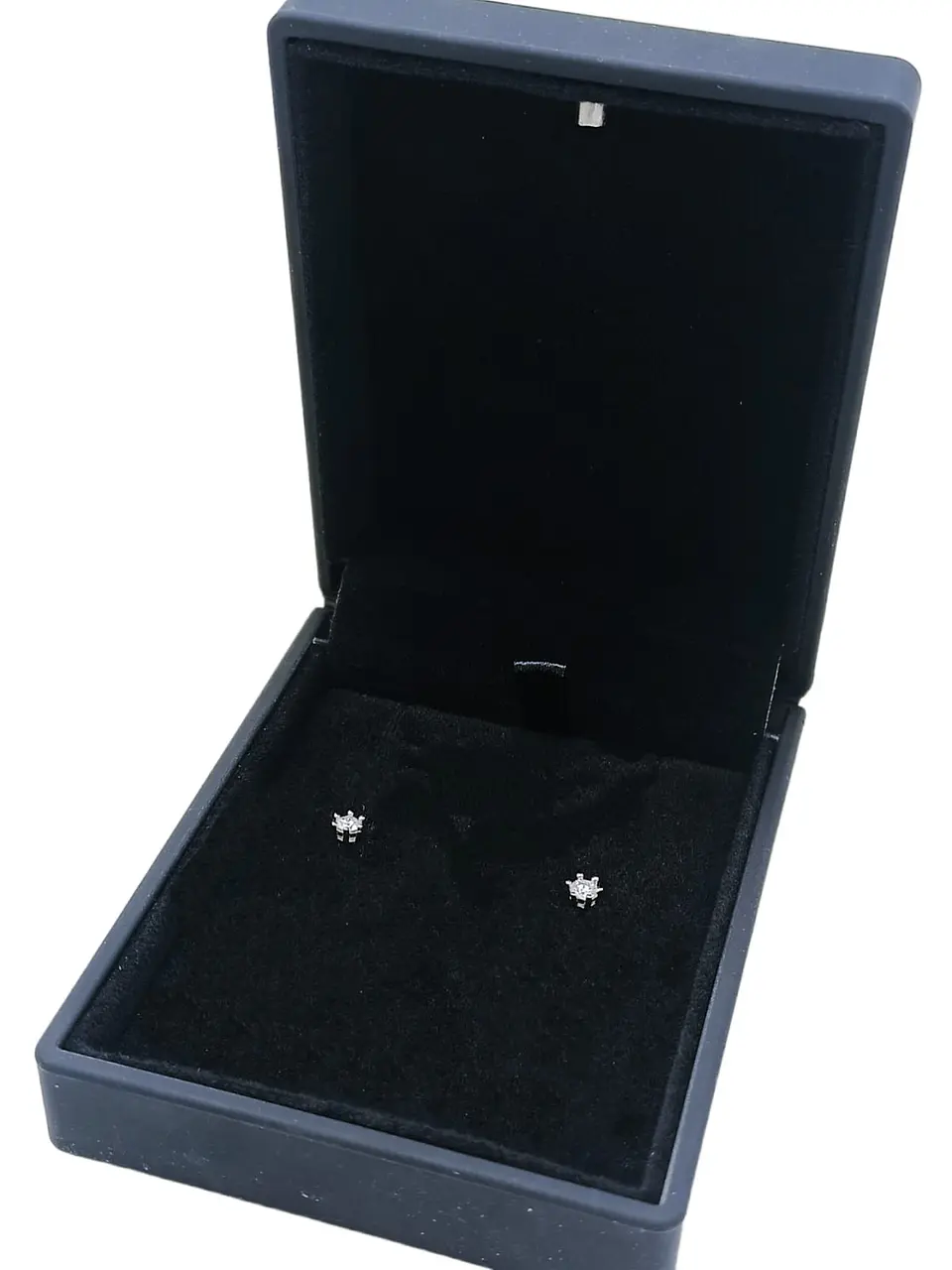 Aros Punto Luz 3mm Plata fina ley S925 Piedra Gema Moissanita 2