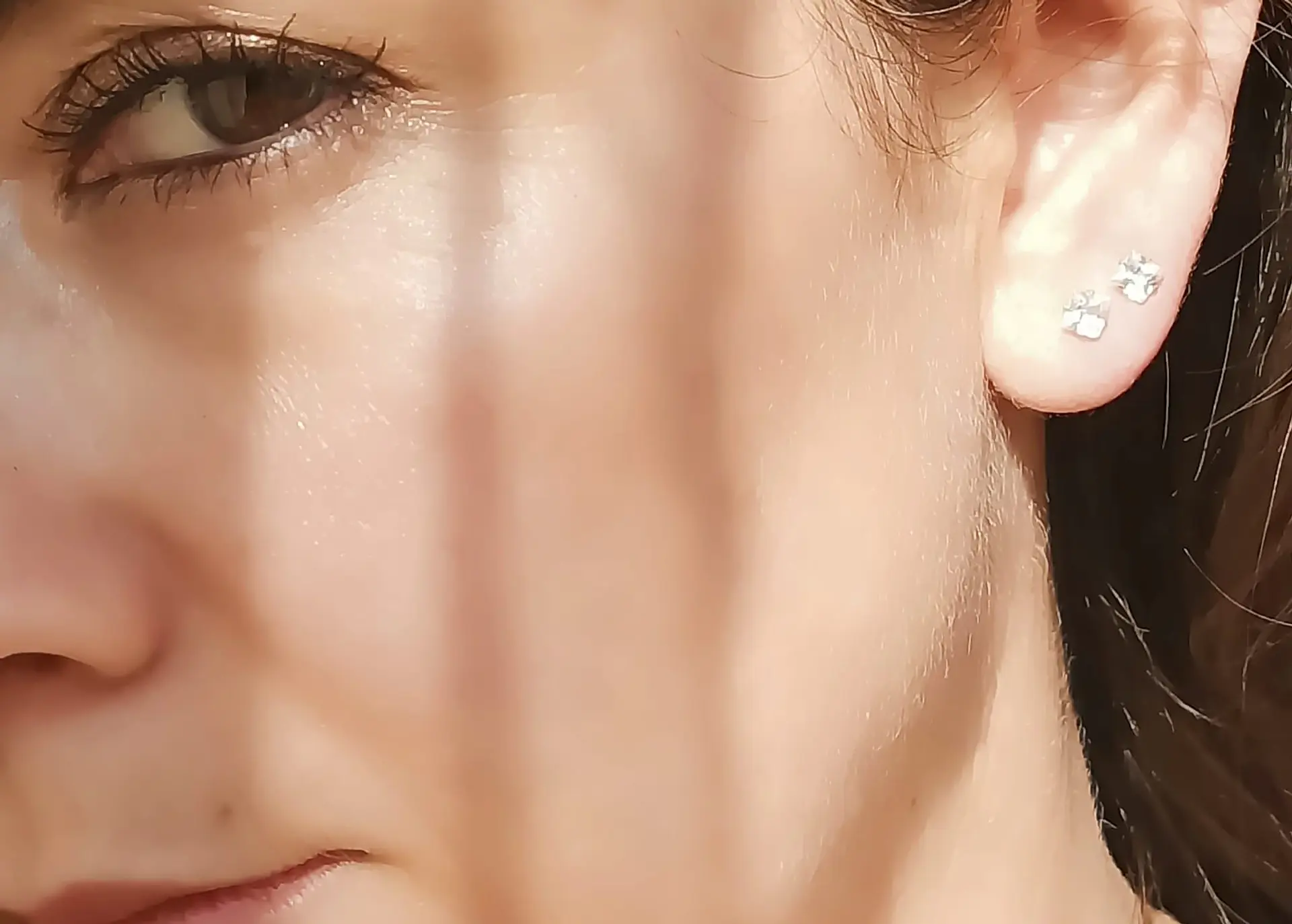Aros Puntos De Luz Zirconio de 3mm a 7mm Cuadrado Chapados en oro 18kl 7