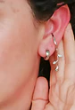 Pendientes Aros Punk Tres colores disponibles sin genero huggies - Miniatura 3