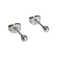 Pendientes Esferas plateadas de 3mm a 8 mm hipoalergénicos  - Miniatura 1
