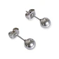 Pendientes Esferas plateadas de 3mm a 8 mm hipoalergénicos  - Miniatura 10