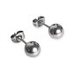 Pendientes Esferas plateadas de 3mm a 8 mm hipoalergénicos  - Miniatura 14