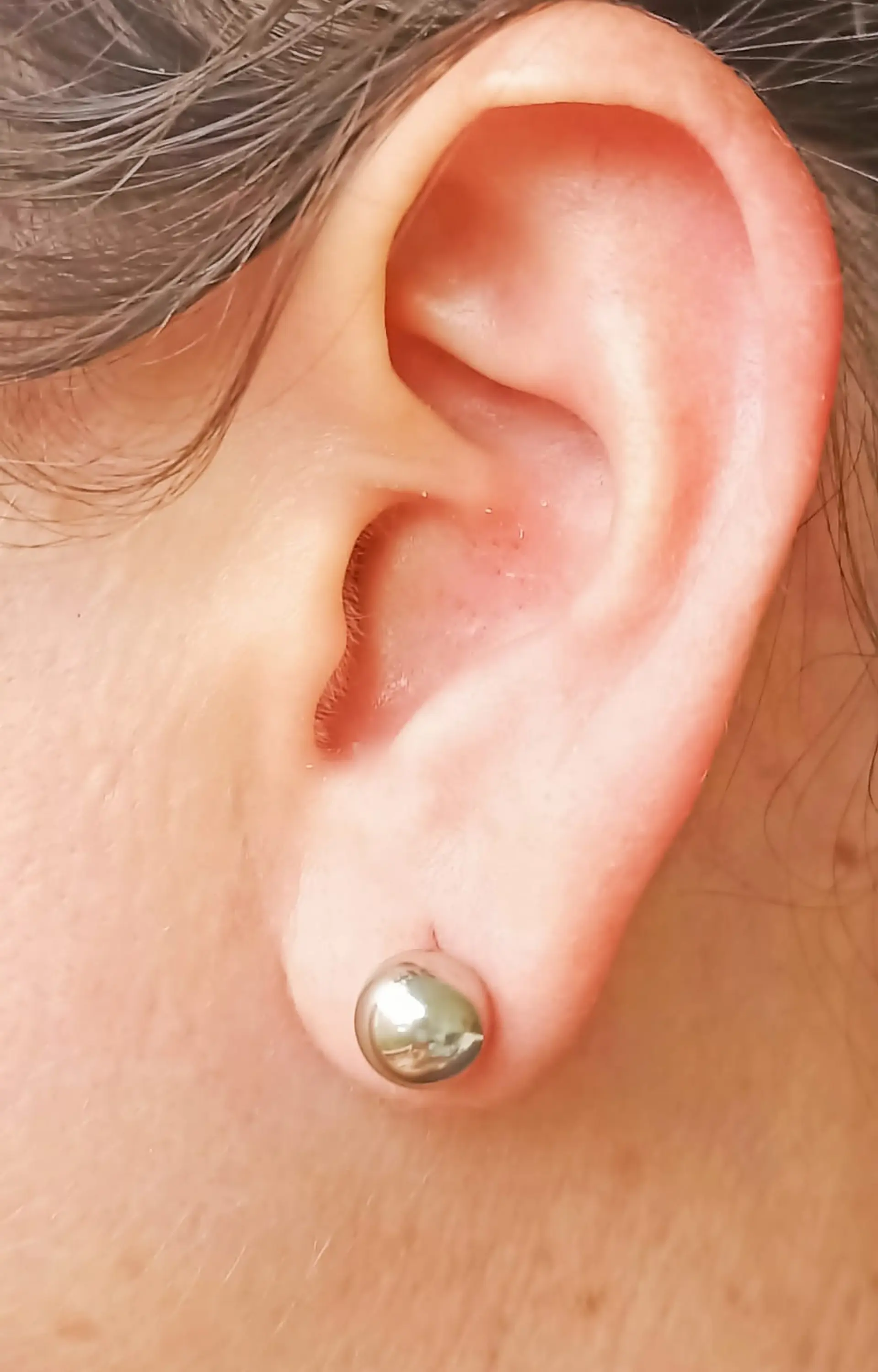 Pendientes Esferas plateadas de 3mm a 8 mm hipoalergénicos  15