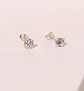 Pendientes Aretes Aros Puntos Luz En Plata 925 Zirconia 5mm - Miniatura 7
