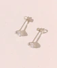 Pendientes Aretes Aros Puntos Luz En Plata 925 Zirconia 5mm - Miniatura 8