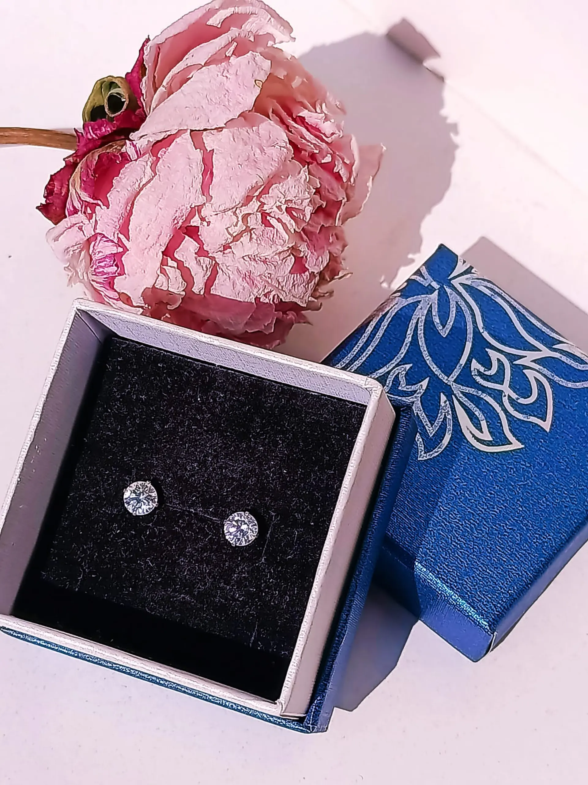 Pendientes Aretes Aros Puntos Luz En Plata 925 Zirconia 5mm 2