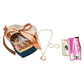 Pack regalo San Valentin relicario redondo argollas chapadas - Miniatura 1